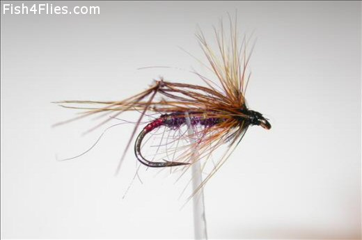Fish4Flies Claret Hackled Hopper