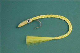 Braided Yellow 'Cuda Fly