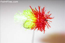Fluorescent Yellow and Red Fritz