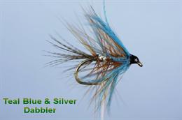 Teal Blue and Silver Dabbler