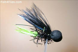 Floozy Black and Chartreuse