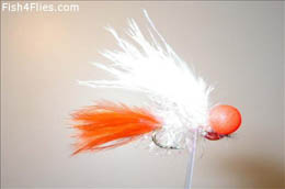 Floozy Orange and White