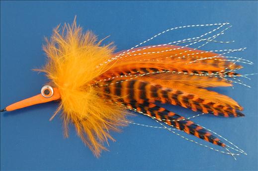 Orange Grizzly Tarpon Fly