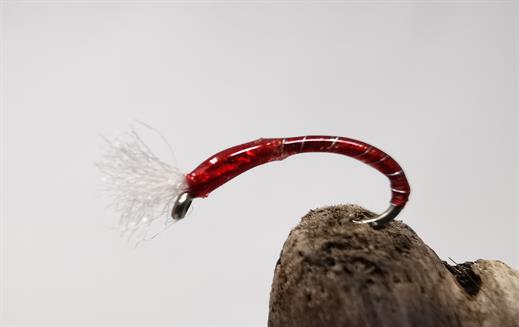 EPOXY BUZZER NUGGETT BLACK AND RED TROUT FISHING FLIES SIZE 10 