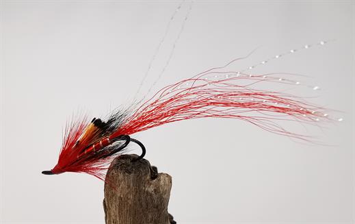 Salmon Flies ALLYS RED singles sizes 6-12 Pack of 8 UK Quality tied flies #183 