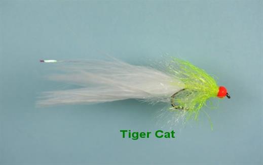 Cats Whisker Zonker Lure 6 Green And White Trout Fly