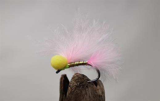 12 pack of Booby Lures Size 10 Fishing Flies Pink