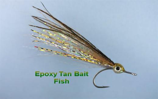 Tan Epoxy Bait Fish Fly - Fishing Flies with Fish4Flies Worldwide