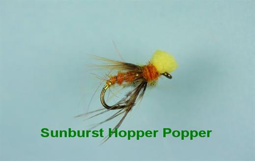 Sunburst Hopper Popper Fly - Fishing Flies with Fish4Flies Worldwide