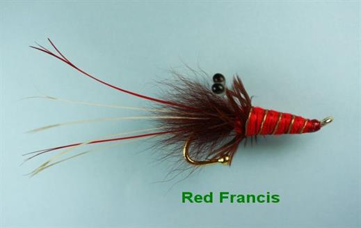 Red Francis Brooch Pin