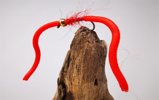 squiggly worm squirmy fishing fly-Troutflies UK