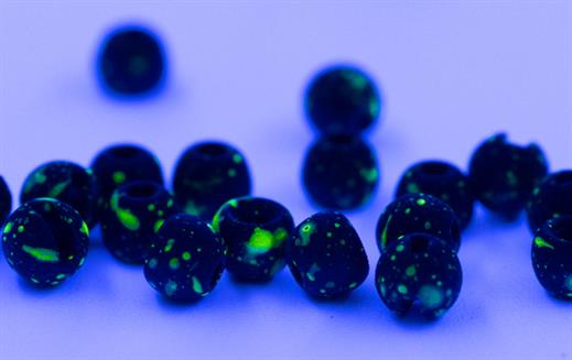 Midnight Green Speckled Round Stone