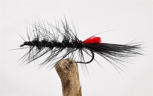 Black Woolly Worm Fly