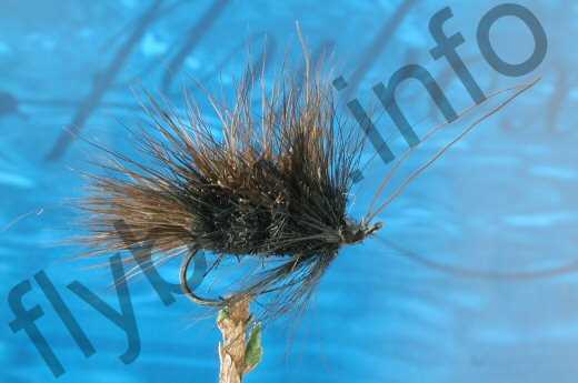 thumbnail image 2 of G And H Black Sedge Dry Fly – Set Of 3, Fly Fishing Flies, Deer Hair, Made For Freshwater 2 of 4