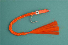 Braided 'Cuda Fly Red