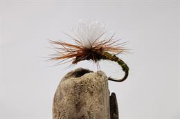 Light Olive Klinkhamer Fly Fishing Flies-Douze Premium Mouches Choix de Taille 