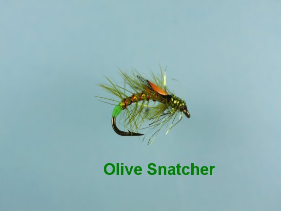 thumbnail image 2 of Snatcher Fishing Flies 18 Pack – Olive, Orange, Black/Green Wet Trout Flies, Choice Of Sizes 2 of 11