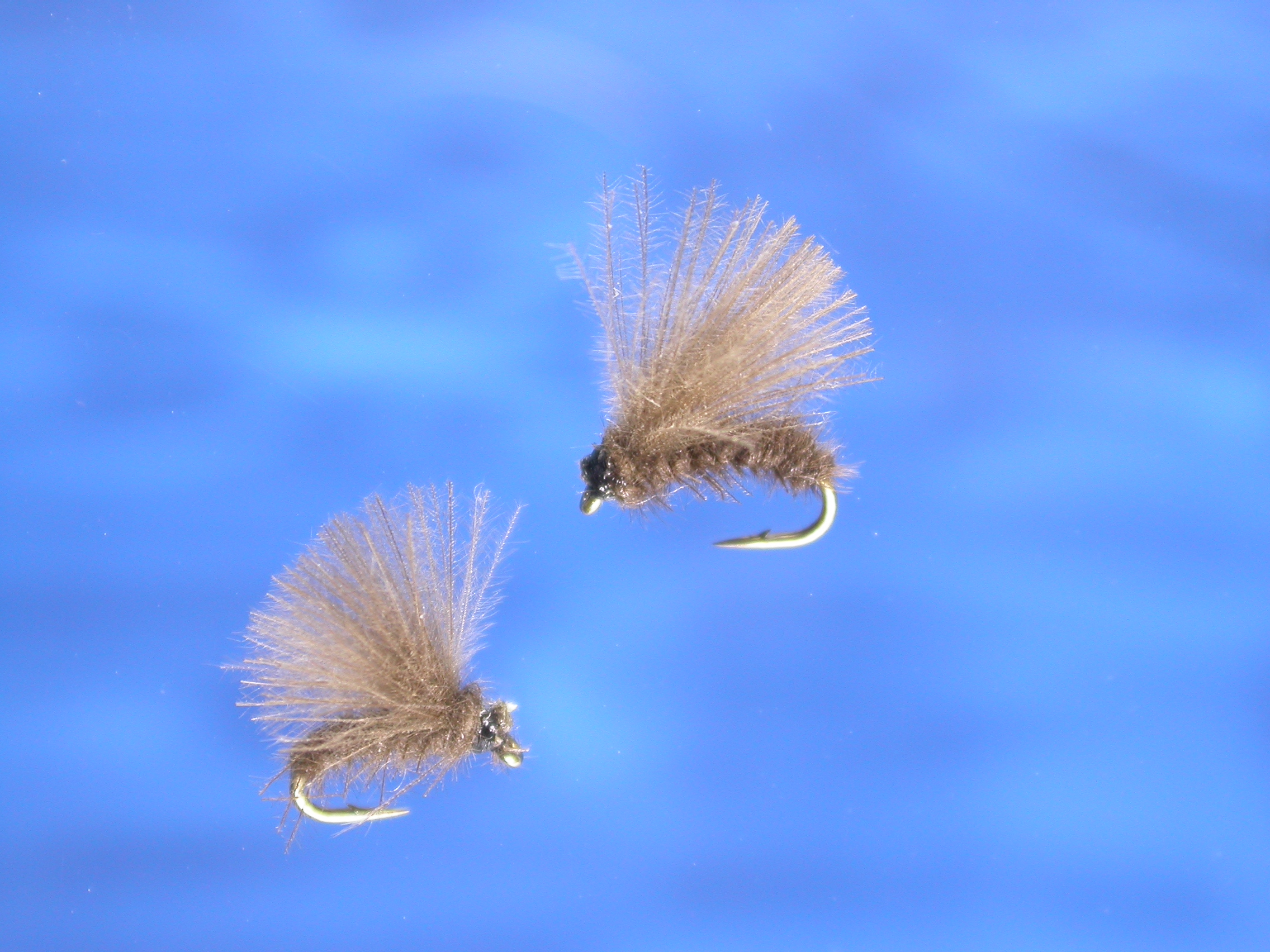 Lot De 12 Mouches De Pêche CDC Fliegentom - Sèches, Hameçons 12-20 - La Petite Merde