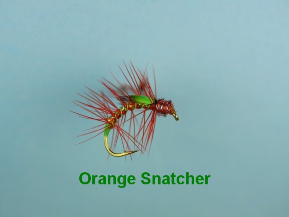 thumbnail image 2 of Snatcher Fishing Flies 18 Pack – Olive, Orange, Black/Green Wet Trout Flies, Choice Of Sizes 2 of 11