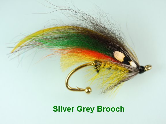 Silver Grey Brooch Pin