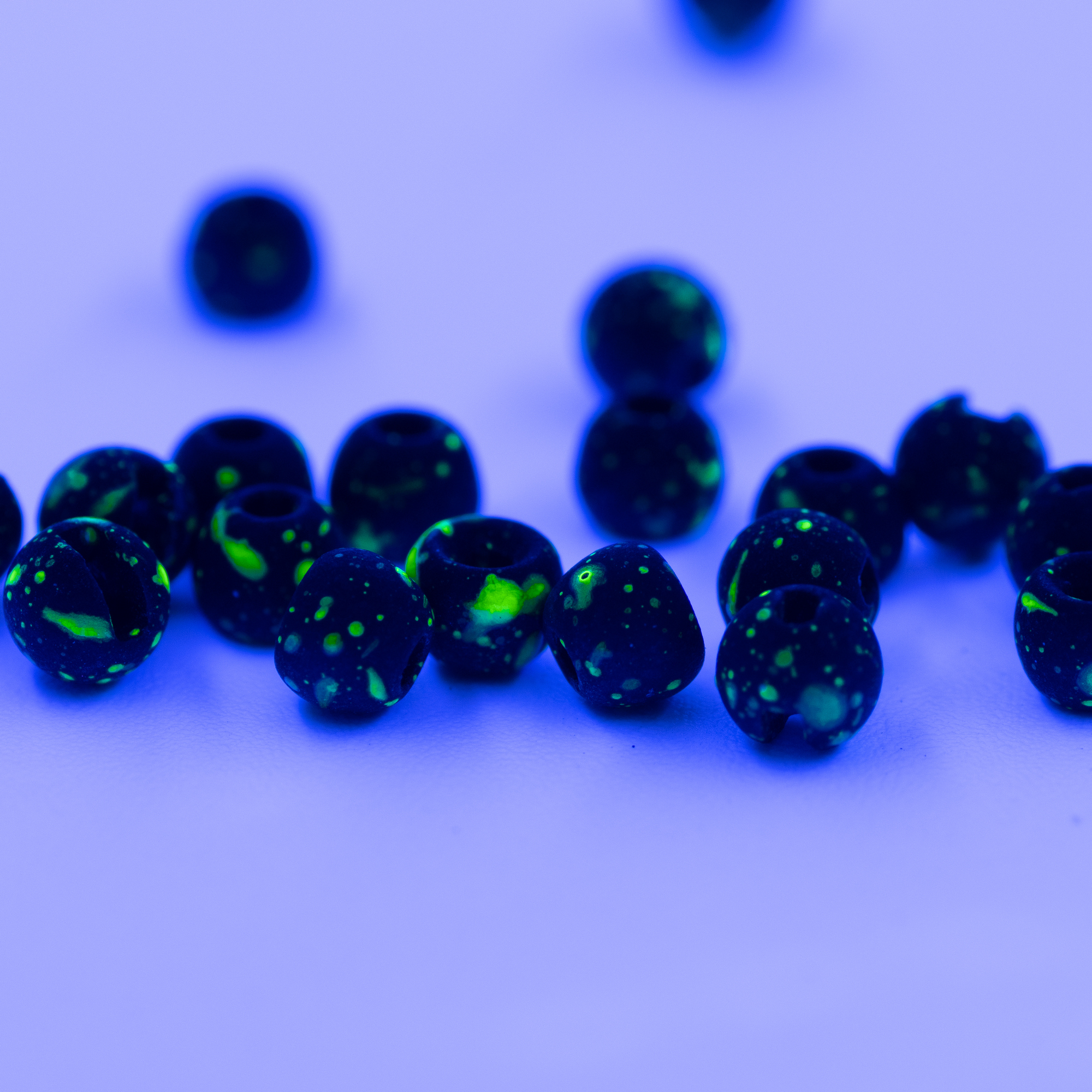 Midnight Green Speckled Round Stone